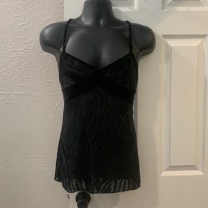 Shirley S Black Sheer Flame Nightie Lingerie